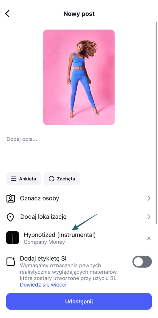 jak dodać muzykę do posta na instagramie i weryfikacja