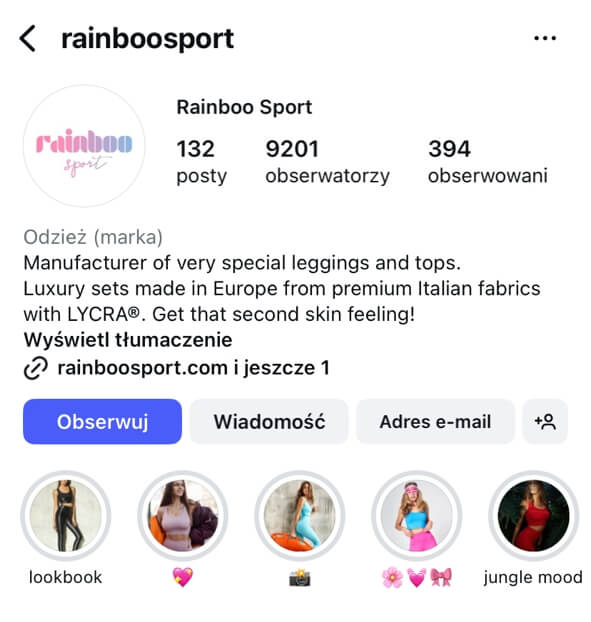 dobrze napisane bio na instagramie