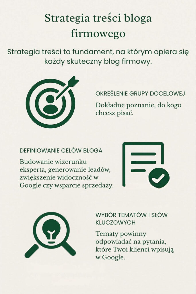 Blog firmowy - strategia firmowa