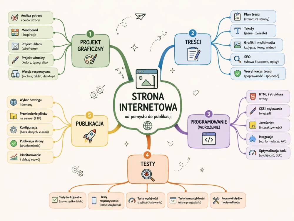 mapa myśli idealna jako plan projektu
