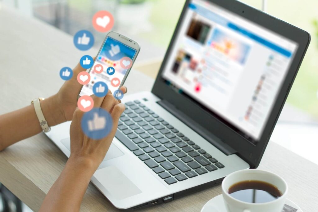 Ekran aplikacji Instagram z opcją promowania posta firmowego.