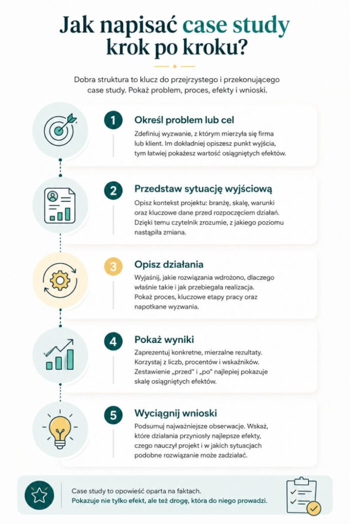 jak napisać case study krok po kroku