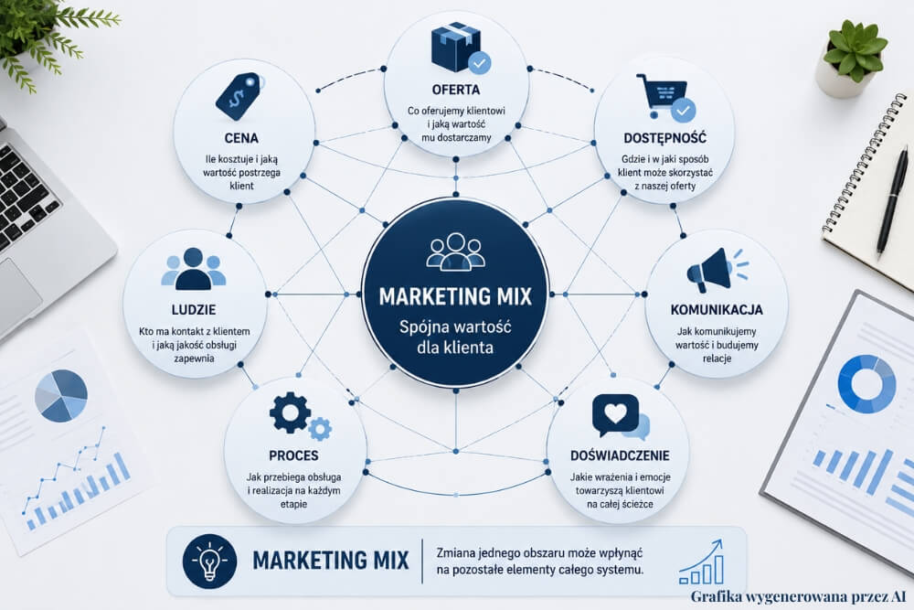 marketing mix - spójna wartość dla klienta spójny marketing mix