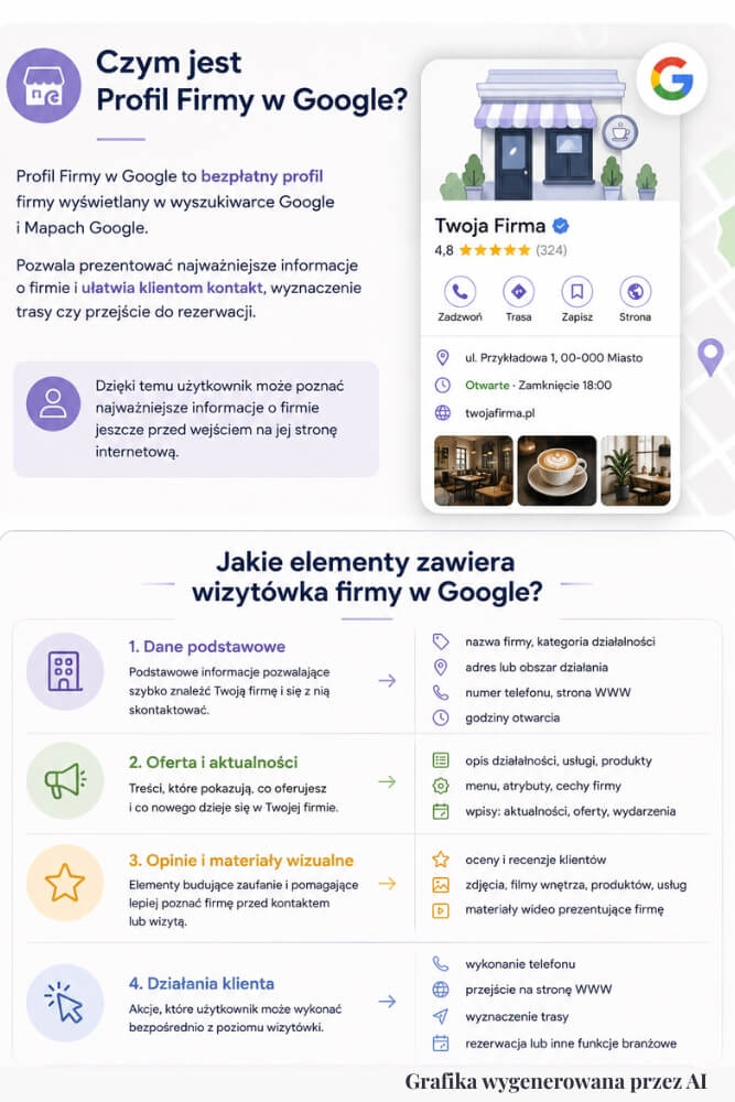 profil firmy w google - co to czym jest profil firmy w google