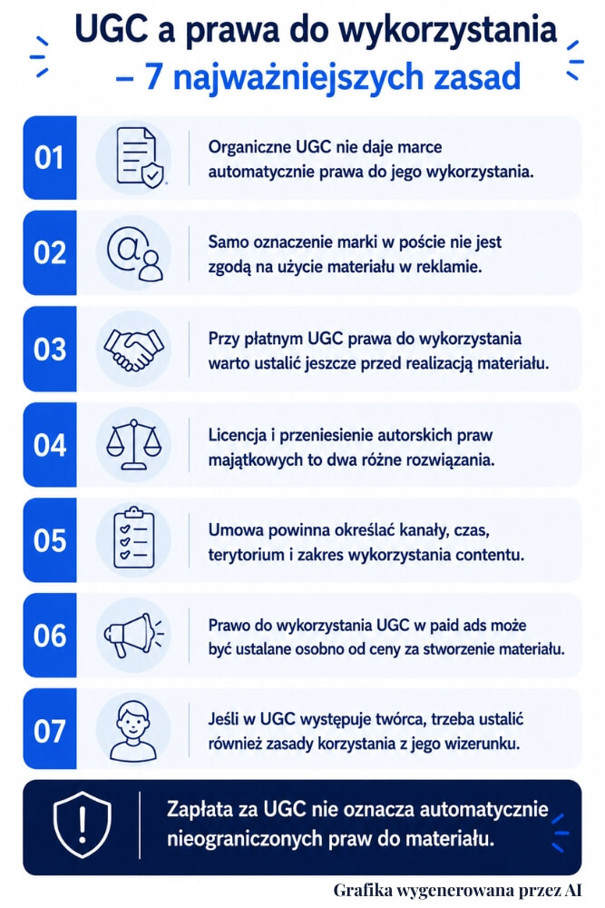 UGC a prawa autorskie - zasady ugc a prawa autorskie i prawa do wykorzystania treści
